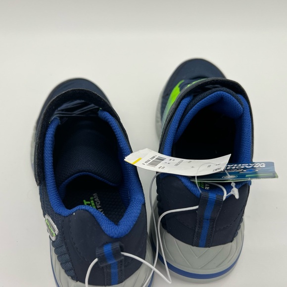 S Sport Skechers Theo Boys Sneakers Blue Green - Picture 3 of 6